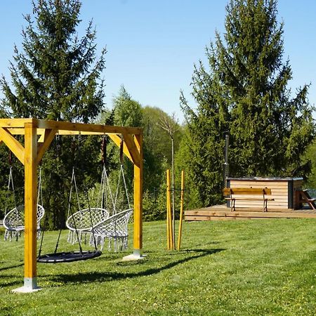 Domek Z Kominkiem Nad Jeziorem Z Jacuzzi Ogrodowym Sumowo  Extérieur photo